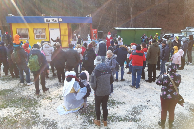 Mikulášska jazda na detskej železnici 