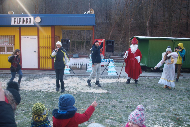 Mikulášska jazda na detskej železnici 