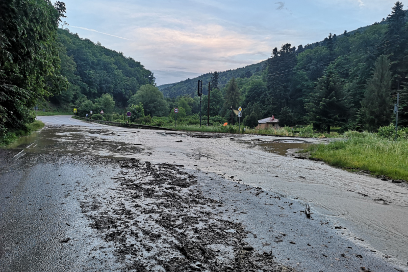 Zaplavená trať detskej železnice